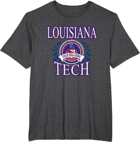 Vista 11 de Louisiana Tech Bulldogs Laurels Logo Officially Licensed T-Shirt