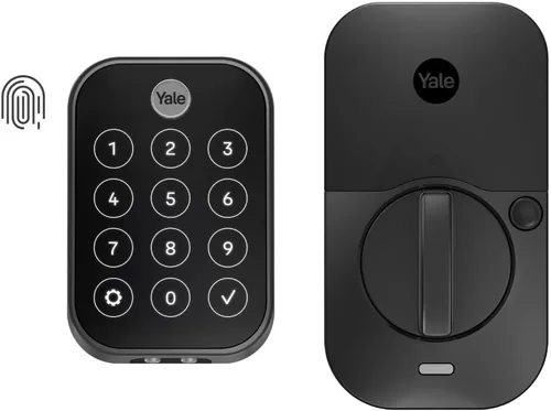 Vista 16 de Yale Assure Lock 2 Touch - Cerradura de puerta de entrada inteligente con llave de níquel satinado con teclado de pantalla táctil conectado