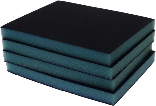 Vista 23 de Utoolmart Bloques de lijado de esponja de lijado, esponja de papel de lija húmedo y seco de grano 80, kit de esponja de arena lavable y 4 piezas