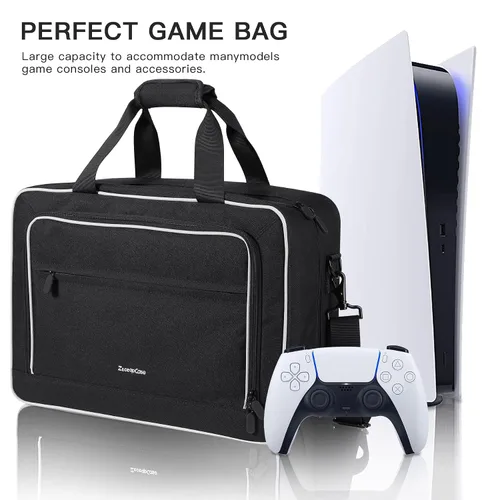 Vista 7 de ZtotopCases Carrying Case Compatible with PS5, Travel Case for PS5 (DiscDigital Edition), Protective Travel Bag Holds PlayStation 5 Console