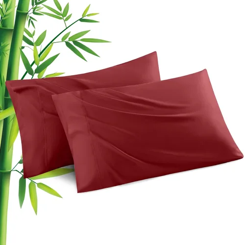 Vista 16 de Fundas de Almohada Tamaño Estándar Paquete de 2, Fundas de Almohada de Viscosa Refrescante con Cierre de Sobre, Fundas de Almohada Frescas