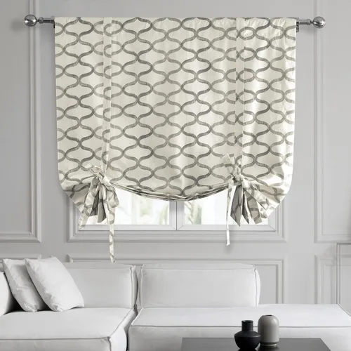 Vista 15 de HPD Half Price Drapes PRCT-TUD211A-63 - Cortinas de algodón estampado para oscurecer la habitación, cortina enrollable de globo para sala de estar