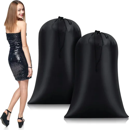 Vista 9 de Nuanchu 1 bolsa de lavandería extragrande de 40 x 60 pulgadas, bolsa de almacenamiento gigante reutilizable multiusos para equipaje a prueba
