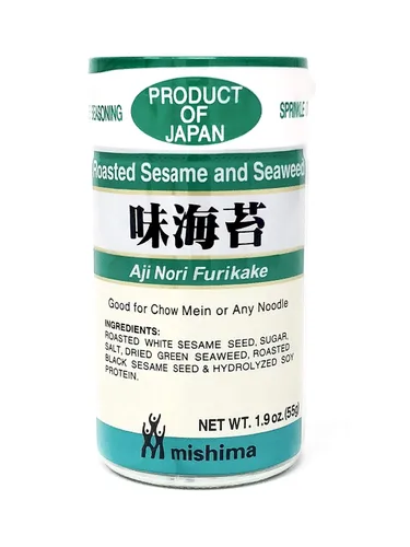Vista 2 de Mishima Paquete variado Furikake de condimentos de arroz 4 sabores Producto de Japón
