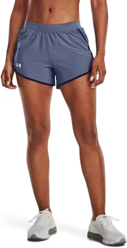 Vista 26 de Under Armour Women's Fly by 2.0 Running Shorts (027) negro / azul glaciar / reflectante