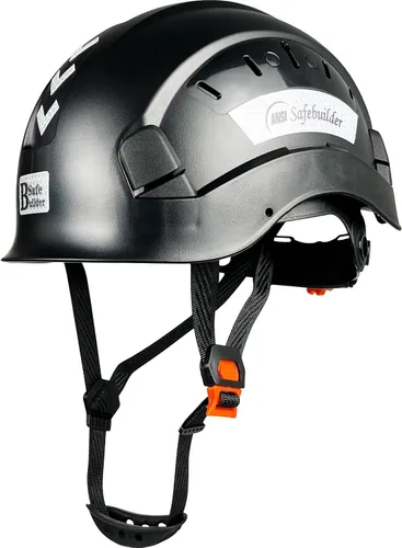 Vista 17 de Casco de Seguridad para Construcción ABS Casco Duro Sistema de Ventilación Ajustable Cascos Duros Protección de Cabeza para Trabajo Industrial