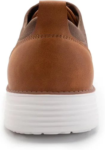 Vista 5 de Athlefit Zapatos deportivos de vestir de moda para hombre, transpirables, Oxford, zapatos para caminar casuales de negocios