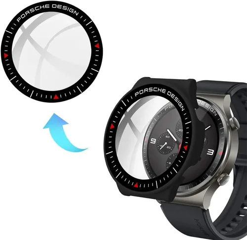 Vista 5 de Compatible con Huawei Watch GT 2 Pro Protector de pantalla Ultra Delgado HD Vidrio Templado Protector de Pantalla Protección General Electroplate