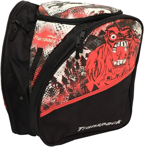 Vista 13 de TRANSPACK Edge Junior - Mochila para botas de esquí y snowboard, resistente al agua, 33 L, bolsa de mochila Blanco (White Snowflake)