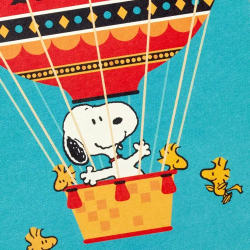 Vista 5 de Hallmark Tarjetas de agradecimiento de Peanuts, Snoopy in Hot Air Balloon (20 tarjetas con sobres)