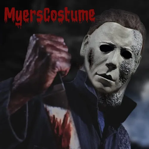 Vista 6 de Máscara de Michael Myers y disfraz de Michael Myers, máscaras de Micheal Myers para adultos, espeluznante micheal myers Halloween, máscara original