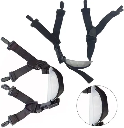 Vista 3 de Paquete de 2 correas de barbilla para casco, correa universal para casco de hockey, correa de barbilla para casco de fútbol, correa de barbilla