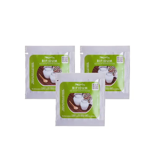 Vista 2 de BIO Yogurt Starter Culture - Pack de 3 sobres con Bifidobacterium y Acidophilus