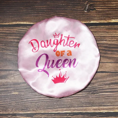 Vista 5 de Juego de capó para bebé, gorro para dormir, gorro para el pelo del bebé, para mujeres, niñas, niños, rizado, reversible, ajustable, color rosa Corona