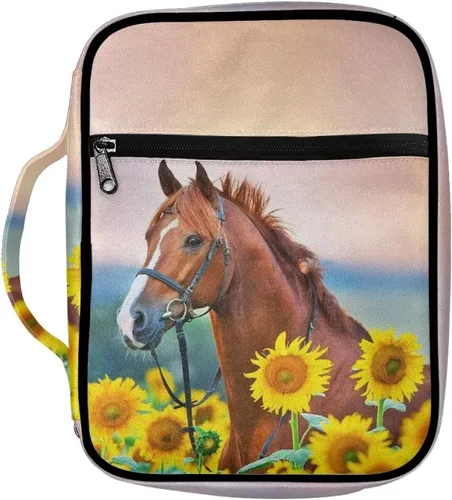 Vista 27 de Funda para la Biblia de Béisbol con Impresión de Agua y Fuego para Niños, Fundas Ligeras para la Biblia, Bolso de Mano para Estudio de la Biblia