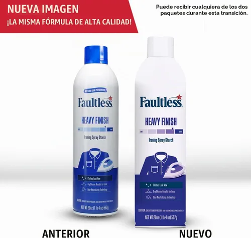 Vista 6 de Acabado pesado, almidón en aerosol de planchado, paquete de 2