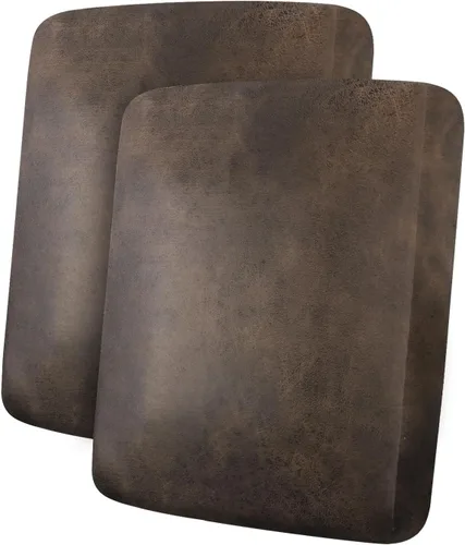 Vista 121 de ANARACHON Fundas de cojín de sofá con aspecto de cuero, juego de fundas de asiento de sofá, protector de muebles para sillón seccional, sofá biplaza