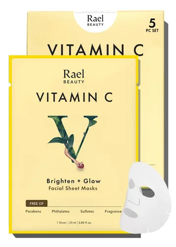 Vista 12 de Rael Mascarilla facial para el cuidado de la piel, máscaras faciales de colágeno, máscara facial de bambú, cuidado de la piel coreano, con esencia