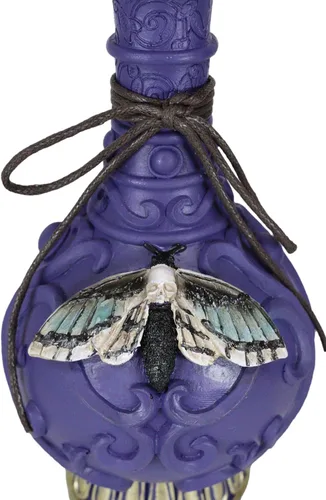 Vista 7 de Ebros Gift Oculto Wicca Divinidad Espiritual Polilla Metamorfosis Púrpura Faux Poción Botella Decoración Figurilla Brujas Místicas Wicca Ocultista