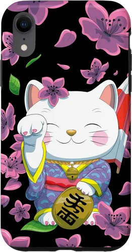 Vista 24 de Funda para iPhone 13 Pro Max Japanese Maneki Neko Lucky Cat