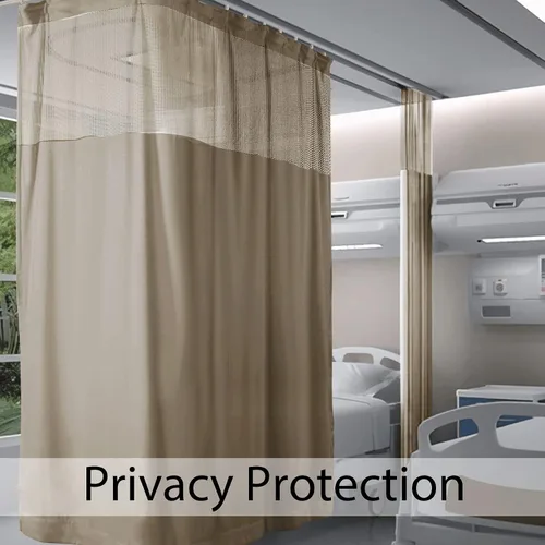 Vista 42 de Fcosie Cortinas divisoras de habitación de hospital con ganchos planos para cubículo, pantalla de privacidad para hospital, clínica médica