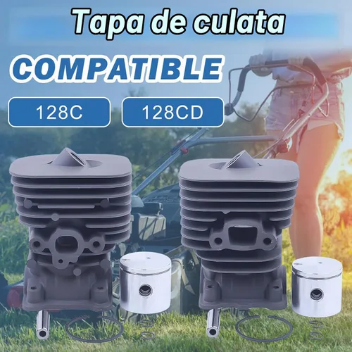 Vista 2 de 1.378 in cilindro pistón aire combustible filtro línea kit de junta para Husqvarna 128C 128CD 128L 128LD Trimmer 545008082
