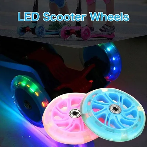 Vista 2 de TRENDYBOY Rueda de monopatín Rueda de Scooter Solo Warping Slide Carrito de compras Longboard 2 Color 4.724 in Ruedas (Color : Bule)