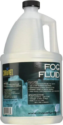 Vista 2 de CHAUVET DJ FJ-U Líquido para Niebla, 1 Galón, TRANSPARENTE 1 Galón (El Empaque Puede Variar)