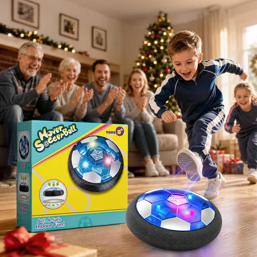 Vista 9 de Balón de Fútbol Flotante Recargable para Niños - Regalos de Cumpleaños para Niños de 6, 7, 8, 9, 10, 11, 12 Años, Balón de Fútbol Flotante