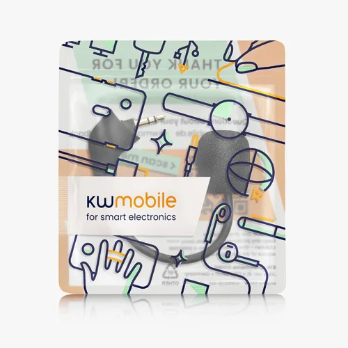 Vista 7 de kwmobile Micrófono compatible con Kingston HyperX CloudCloud XCloud 2 IICloudX Core - Micrófono de repuesto para auriculares para juegos - Negro