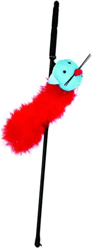 Vista 4 de Juguete de boa de plumas éticas con varita y hierba gatera