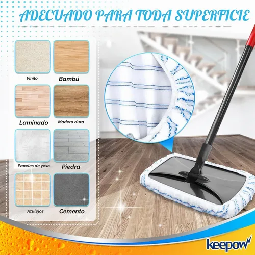Vista 5 de KEEPOW Almohadillas reutilizables para trapeador compatibles con mopa de microfibra O Cedar Hardwood Floor'N More, cabezales de repuesto para uso
