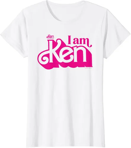 Vista 16 de Camisetas y camisetas de Barbie The Movie I Am Ken para hombres y mujeres Negro