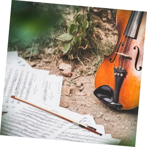 Vista 6 de Accesorio de instrumento musical de violín de sándalo rojo para principiantes y jóvenes jugadores, regalo para amantes de la música