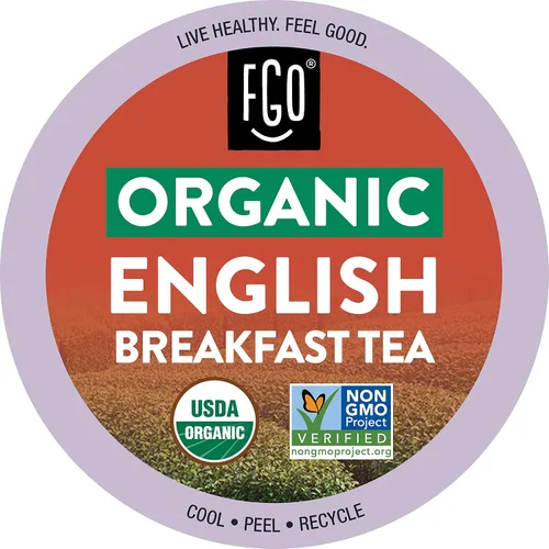 Vista 4 de FGO Cápsulas K-Cup de té negro orgánico Chai para Keurig, 24 unidades (paquete de 1), té negro premium con especias Chai es orgánico por la USDA