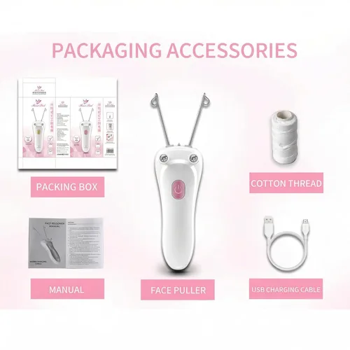 Vista 7 de Depiladora eléctrica de belleza para mujer, depiladora de belleza facial eléctrica inalámbrica, depilación facial para mujeres, removedor de vello