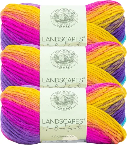 Vista 9 de Lion Brand Yarn - Hilo Landscapes (1 madeja), Desert Spring