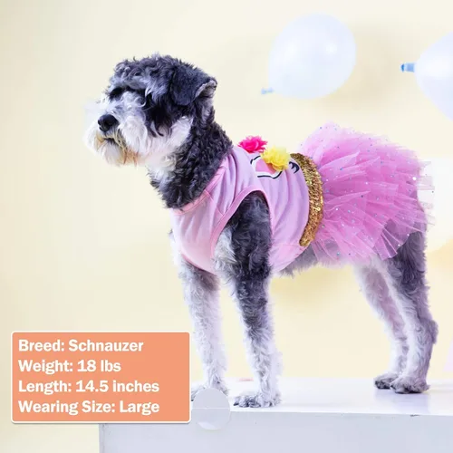 Vista 19 de KYEESE Vestido de Navidad para Perro de Cuadros Búfalo Rojos, Vestidos para Perros con Corbatín, Vestido para Perro Pequeño 0#Buffalo Check