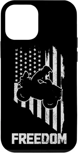 Vista 12 de Funda vintage para iPhone 14 ATV Freedom Patriotic Quad Bike 4 Wheeler con bandera de EE. UU
