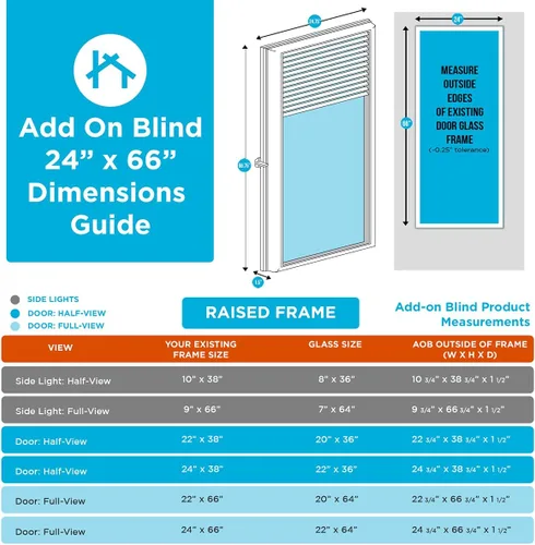 Vista 5 de ODL Persianas Adicionales para Puertas de Marco Elevado - Mejoras para el Hogar - Fáciles de Instalar, Usar y Mantener - Innovadoras Persianas