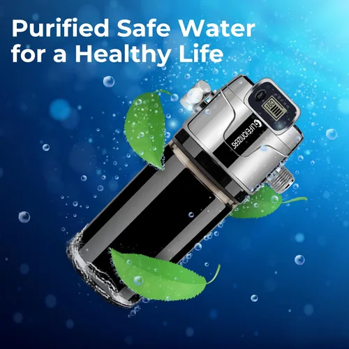 Vista 7 de Life Ionizer El filtro de agua para cabezal de ducha ayuda a eliminar el cloro, filtro de ducha de metales pesados sin cabezal de ducha, filtros