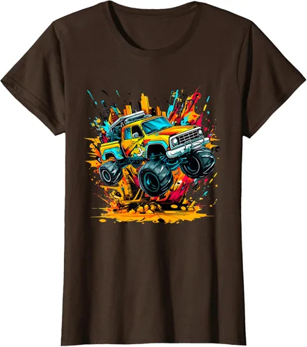 Vista 22 de Monster Trucks Are My Jam - Camiseta Monster Truck, Negro