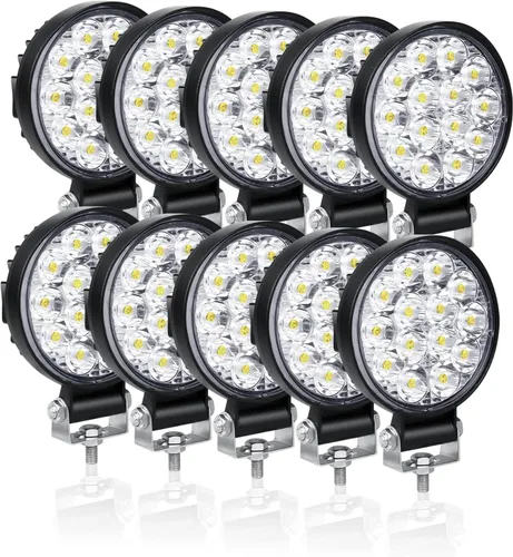 Vista 9 de Willpower 4 unidades de 4 pulgadas 3.9 in 42W mini luz de trabajo LED ultra fina haz de luz LED Pods luces de conducción 12V 24V Offroad Lámparas
