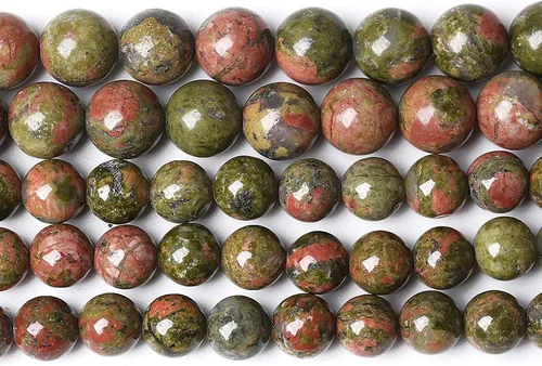 Vista 51 de 4mm 90 piezas Cuentas de piedra natural de turquesa africana para hacer joyería Cuentas sueltas de gemas redondas para pulseras, collares, aretes