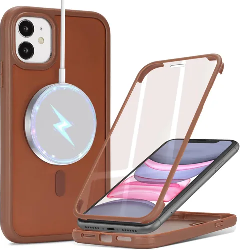 Vista 53 de Funda para iPhone 8 Plus con protector de pantalla, compatible con Magsafe, para iPhone 7 Plus, protector de pantalla integrado, funda delgada