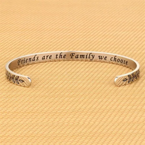 Vista 3 de M MOOHAM Pulseras para mujeres y niñas, pulsera de mantra divertida, regalos de joyería inspiradora para mejor amiga, mamá, hija, hijo, hermana