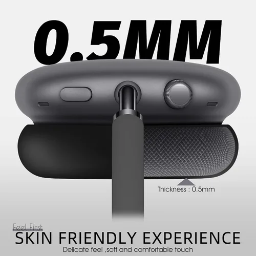 Vista 3 de Funda compatible con almohadillas para auriculares AirPods Max, protector de silicona para auriculares, accesorios para auriculares AirPod Max