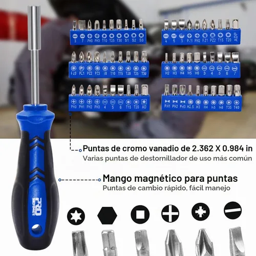 Vista 4 de Prostormer Juego de herramientas mecánicas de 240 piezas, surtido general SAE/métricas y llaves de llaves de reparación automotriz con caja