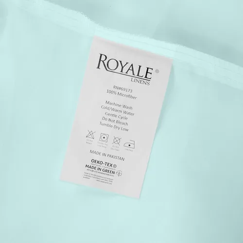 Vista 9 de Royale Linens Sábana Plana Individual – Sábanas Planas de Microfibra Cepillada Ultra Suave 1800 Solamente – Sin Arrugas y Resistentes a las Manchas