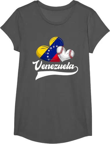 Vista 31 de Camiseta de béisbol venezolana con diseño de corazón y bandera de Venezuela, Negro